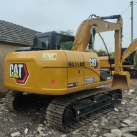 Excavatrice sur chenilles d'occasion CAT 312D2GC de 12 tonnes, à queue zéro, avec chenilles en acier durables et accessoires, personnalisation disponible