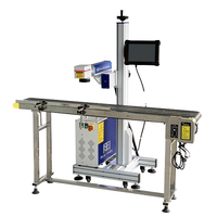 Marqueur laser UV intelligent pour ligne de production continue, machine de codage laser pour le marquage de la date, du numéro de lot et des codes QR sur métal et sacs en plastique