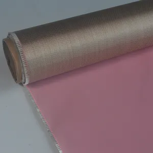 Factory Industrial Wall Paper Dyed Silicone Coated Fiberglass Fabric For Frp