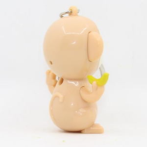 Tùy Chỉnh Khỉ Hình Led Keyring Với Âm Thanh Và Ánh Sáng - Product Image 3