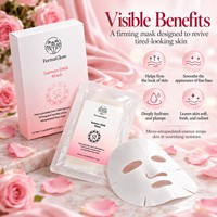 Masque facial en feuille de collagène ADN de saumon sauvage stérile fermenté PDRN ADN de sodium pour le soin du visage Masque en gelée pour le visage anti-âge et la réparation de la peau