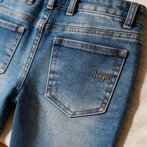 جينز للأولاد بتصميم مخصص وشعار خاص، ملابس أطفال صيفية وخريفية، أنماط فضفاضة ومتعددة الاستخدامات، بناطيل جينز للأطفال - Product Image 2