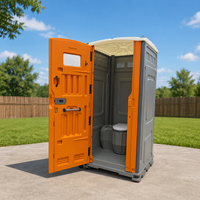 Cabine de toilette mobile moderne de luxe en HDPE, douche, salle de bain, installation rapide, taille et couleur personnalisables