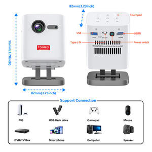 جهاز عرض فيديو DLP محمول من تويمي، بروجكتور صغير ذكي C1000 مع واي فاي وأندرويد وبلوتوث للاستخدام المنزلي والخارجي - Product Image 6