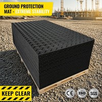 Tapis de protection du sol WLT en HDPE haute résistance, antidérapant, pour routes temporaires, équipement de construction, usine