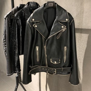 Chaquetas vintage de moda 2024, chaqueta de cuero para motocicleta, ropa de invierno para niña para mujer - Product Image 1