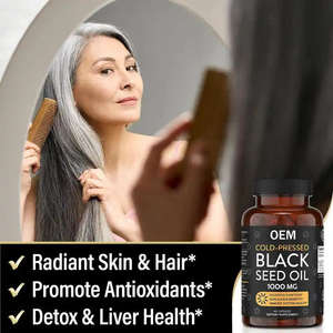 Minyak biji hitam padat dingin kualitas tinggi kapsul lembut minyak biji Jinten hitam murni suplemen Herbal - Product Image 3
