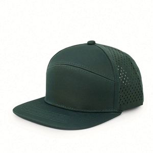 Gorra Snapback de 6 Paneles con Visera Plana de Alta Calidad, Personalizada al por Mayor, con Logotipo Bordado en 3D, Impermeable, 100% Poliéster, Corte Láser - Product Image 1