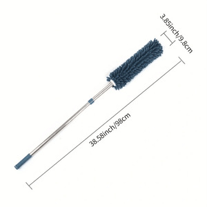 Extendable <b>Duster</b> Chenille Round Head 96cm Aluminum Alloy Telescopic Dust Cleaner For Car And Home - Product Image 2