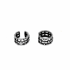 yunnique European American Retro Geometric <b>Cuff</b> <b>Earrings</b> Stainless Steel Non Pierced <b>Ear</b> Clips Women Fashion Jewelry - Product Image 2