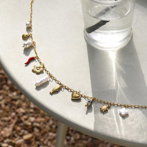 Cadena de Cintura de Pearl & Chili, acero inoxidable chapado en oro de 18 quilates, joyería de cadena de vientre en capas de lujo a la moda personalizada para mujer - Product Image 4