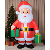 Nouveau design de Père Noël gonflable en PVC avec garantie d'un an pour la publicité événementielle et la décoration de festivals