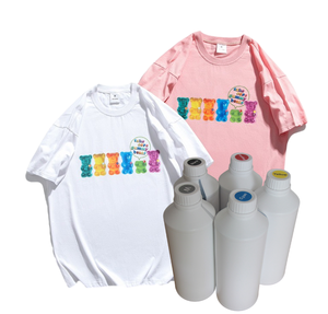 Qinyu 1000ml CMYK Beyaz Su Bazlı Tekstil ve Tişört Dijital Baskısı için MSDS Sertifikalı - Product Image 1