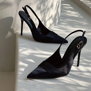 Sandales à talons fins et plateforme pour femme, tendance mode été automne hiver, à bride unique, à enfiler, antidérapantes, talons hauts à la française - Product Image 3