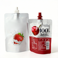 Pochettes à bec verseur personnalisées OEM pour boissons et jus, emballages liquides en aluminium