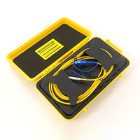 Caja de cable de lanzamiento OTDR profesional de 500M/1000M SC/UPC a SC/APC, anillos eliminadores de zona muerta de fibra óptica monomodo G652D