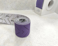 Rouleau de papier abrasif en céramique violet, grain 180, 70 mm x 12 m, auto-agrippant, 2-3/4 po x 13 yards # 80-- # 400