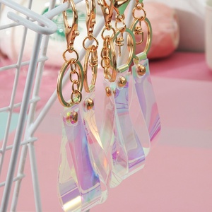 diy Laser Magic leather rope key chain Wholesale Quicksand <b>bottle</b> Material accessories Car key hand bag pendant-F - Product Image 4