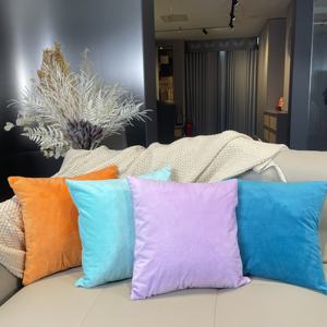 Coussin carré en velours détachable maison canapé décoration oreiller articles de maison jeter oreiller - Product Image 6