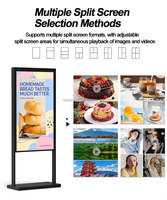 Pantalla LCD de Señalización Digital Móvil de 50 y 55 Pulgadas, Pantalla Publicitaria Portátil, Póster Digital para Centros Comerciales y Salas de Exhibición de Autos