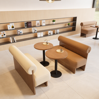 Canapé de café personnalisable de style minimaliste moderne, ensemble table-chaise pour salon de thé et pâtisserie, chaise de réception commerciale pour salle à manger