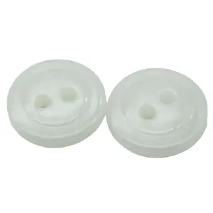 Factory Direct Sales 2-hole 18L Circular Shirt T-shirt Clothing White Plastic Garment Resin Buttons Buttons For Clothing