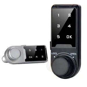 Cr2032 Batterij Plastic Touch Toetsenbord 5 Nummers Smart Wachtwoord Lade Lock 5 Digitale Cam Kast Slot Elektronisch Slot Voor Locker
