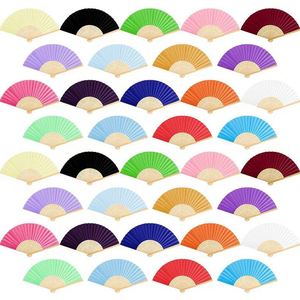 Éventail pliant portable en bambou avec gravure florale blanche, logo personnalisé imprimé, élégant, décoration d'intérieur, cadeau d'affaires, modèle pliable - Product Image 1