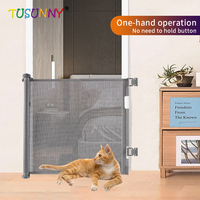 Barrière de sécurité intérieure et extérieure, barrière de sécurité pour bébé, barrière pour chien, ensemble de filet rétractable pour portes, multifonction