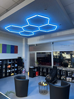 SUEZ Professional RGB Hexagon LED Lights for Car Workshop Solution d'éclairage haute visibilité