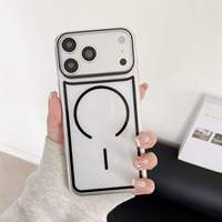 Coque de téléphone mate tendance pour iPhone 18 17 16 15 14 13 12 11 Pro Max Plus, coque magnétique translucide ultra-fine