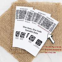 Étiquettes anti-contrefaçon - Autocollants de sécurité personnalisés avec code QR et données variables, numérotés en série, pour la protection des marques et des produits
