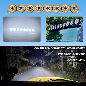 Yellow Link Bracket Car 50-inch-off-road-<b>light</b>-<b>bar</b> 32 Auxiliary Driving Vehicle 5 Inch Work Spot Led Fog <b>Light</b> <b>bar</b> - Product Image 3