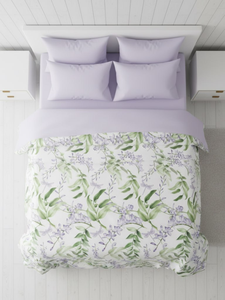 Juego de Ropa de Cama de Lujo con Diseño de Flores de Lavanda, Sábanas de Algodón Transpirables y Suaves, Juego de Funda Nórdica, Proveedor de Textiles para el Hogar - Product Image 2