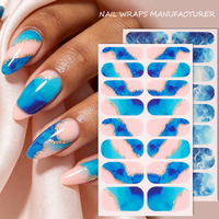 Autocollants pour ongles de Noël personnalisés avec logo, 16 feuilles, motif gingham et pois, style français, pour distributeurs