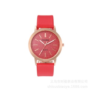 Pink Glitter Ladies Quartz Watch Rose Gold <b>Case</b> Leather Strap - Product Image 3