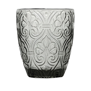 Bicchiere da acqua CORINTO LINE in vetro grigio 300ml - Product Image 1