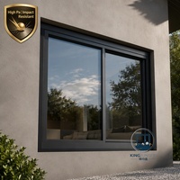 Hurrikan-geprüftes, thermisch getrenntes, hochbelastbares Aluminium-Schiebefenster mit hoher Winddruckbeständigkeit für den Außenbereich, Hotel, Energy Star-zertifiziert