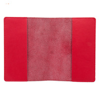 Portefeuille pour passeport en cuir PU rouge personnalisé, couvre documents de voyage de luxe, porte-cartes, étui pour passeport américain, porte-monnaie