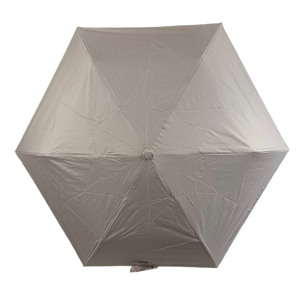 Parapluie de voyage ultra-léger, pliable en trois sections, classique, à six baleines, entièrement automatique, avec revêtement noir anti-UV, idéal pour les cadeaux d'affaires - Product Image 2