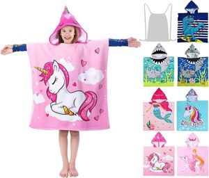 Vente directe usine : Serviette de bain cape pour enfants, peignoir à capuche imprimé dessin animé, serviette de bain portable – Vente en gros - Product Image 3