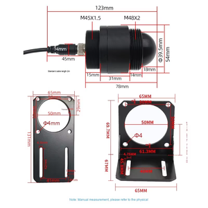 Capteur de niveau Radar à ondes millimétriques 80G Transmetteur de détection de niveau de liquide sans contact Détecteur de portée de jauge d'eau - Product Image 5