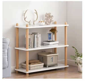 Librería de Estilo Moderno, Estantes para Libros de Madera, Estante de Almacenamiento Independiente de Madera Vintage - Product Image 2