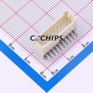 W200120K-20PY2423 Wire-to-Board Pin Header Bent Lead Through Hole,P=2mm Connector 2x10P 2mm Right Angle Insert PHB - Product Image 1