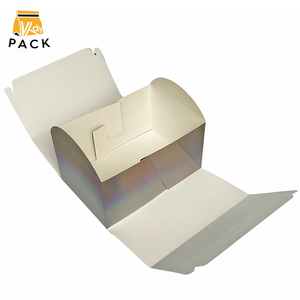 Tùy Chỉnh Cao cấp Xách Tay Holographic Hộp Với Matt Cán Dày Cardstock Món Quà Đảng Baking Snack Cầm Tay Thẻ Hộp - Product Image 6