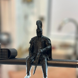 <span class=keywords><strong>Figurine</strong></span> de guerrier spartiate imprimée en 3D, soldat grec antique, miniature PLA pour l'Odyssée d'Homère, ornement de bureau, casque, épée, décoration - Product Image 3