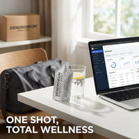 Shot per il Benessere con Etichetta Privata Personalizzata, Bevanda a Base di Erbe Pure, Bevanda al Dendrobium per Dormire Bene
