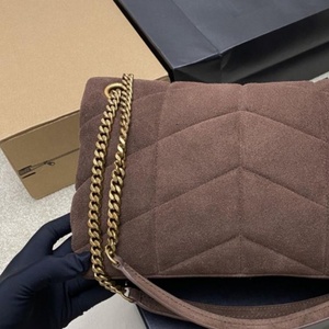 Sacs à main de luxe marron 2026 en daim, sacs de créateur haut de gamme personnalisables pour femmes - Product Image 1