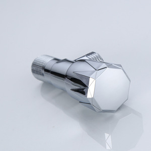 Robinet d'angle Morning Dew finition chromée, filetage mâle, diamètre intérieur standard pour toilettes usage domestique - Product Image 5