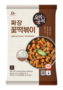 Opción No Picante de Jjajang Tteokbokki, Pastel de Arroz de Cinco Orificios con Frijol Negro, para Paladares Delicados, Calidad Garantizada, Superventas - Product Image 3